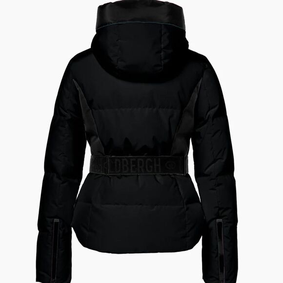 Goldbergh Lou Ski Jacket Black Waterproof Belted Down NWT US 8 (Runs Small) - Picture 6 of 13